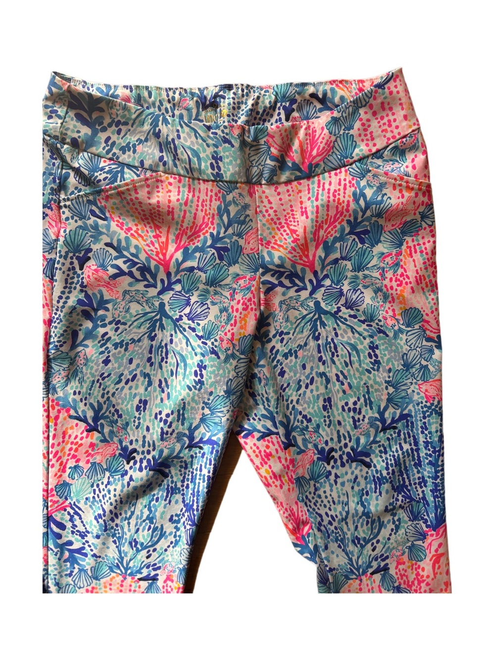Lilly Pulitzer UPF 50+ Luxletic Weekender High Rise Cr size 16 MONICA SWAY - Picture 2 of 7